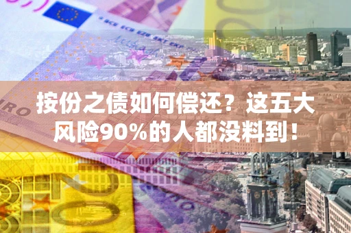 武汉按份之债如何偿还？这五大风险90%的人都没料到！